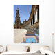 plaza de espana in seville, andalucia, spain Wall Mural