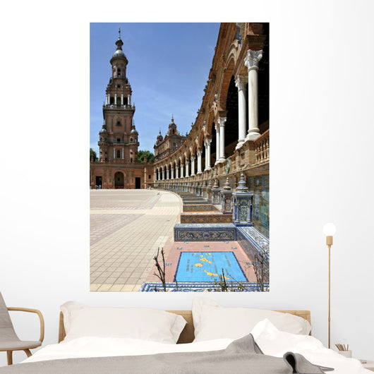 plaza de espana in seville, andalucia, spain Wall Mural
