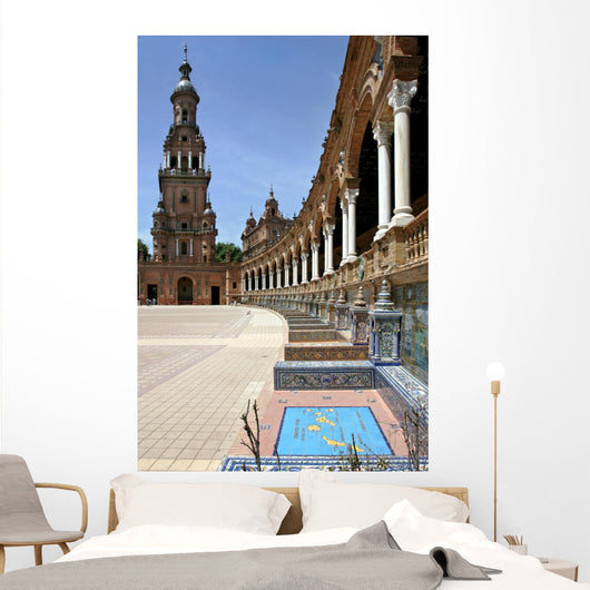 plaza de espana in seville, andalucia, spain Wall Mural