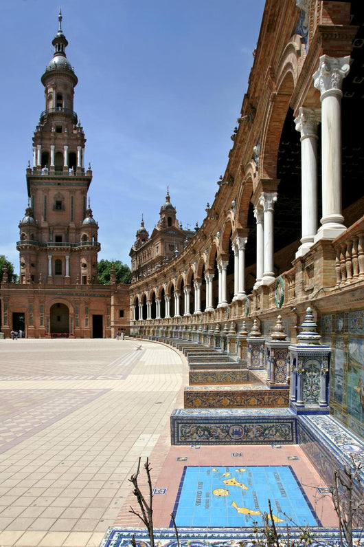 plaza de espana in seville, andalucia, spain Wall Mural