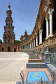 plaza de espana in seville, andalucia, spain Wall Mural