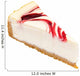 Cheesecake strawberry on a White Background Wall Decal