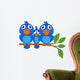 Funny blue bird Wall Decal