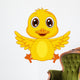 Cute baby duck cartoon Wall Decal