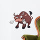 Angry bull cartoon Wall Decal