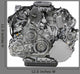 Car Engine Front White Wall Decal