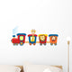 Train with Animals Wall Decal