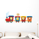 Train with Animals Wall Decal