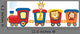 Train with Animals Wall Decal