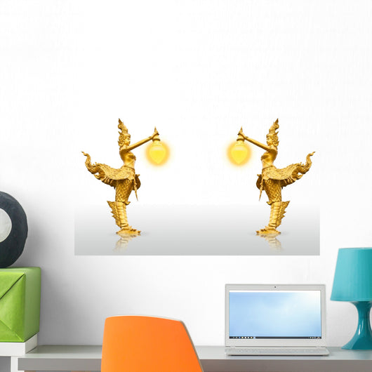 Golden Kinnaree Statue Two