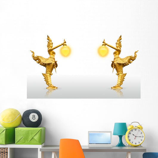 Golden Kinnaree Statue Two