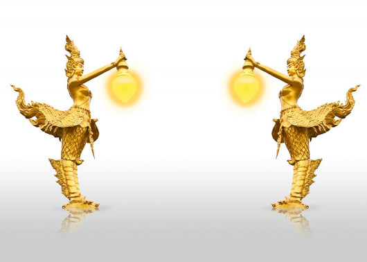 Golden Kinnaree Statue Two