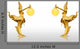 Golden Kinnaree Statue Two
