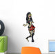 Ghoulish Punk Girl Zombie Wall Decal