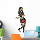 Ghoulish Punk Girl Zombie Wall Decal