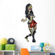 Ghoulish Punk Girl Zombie Wall Decal