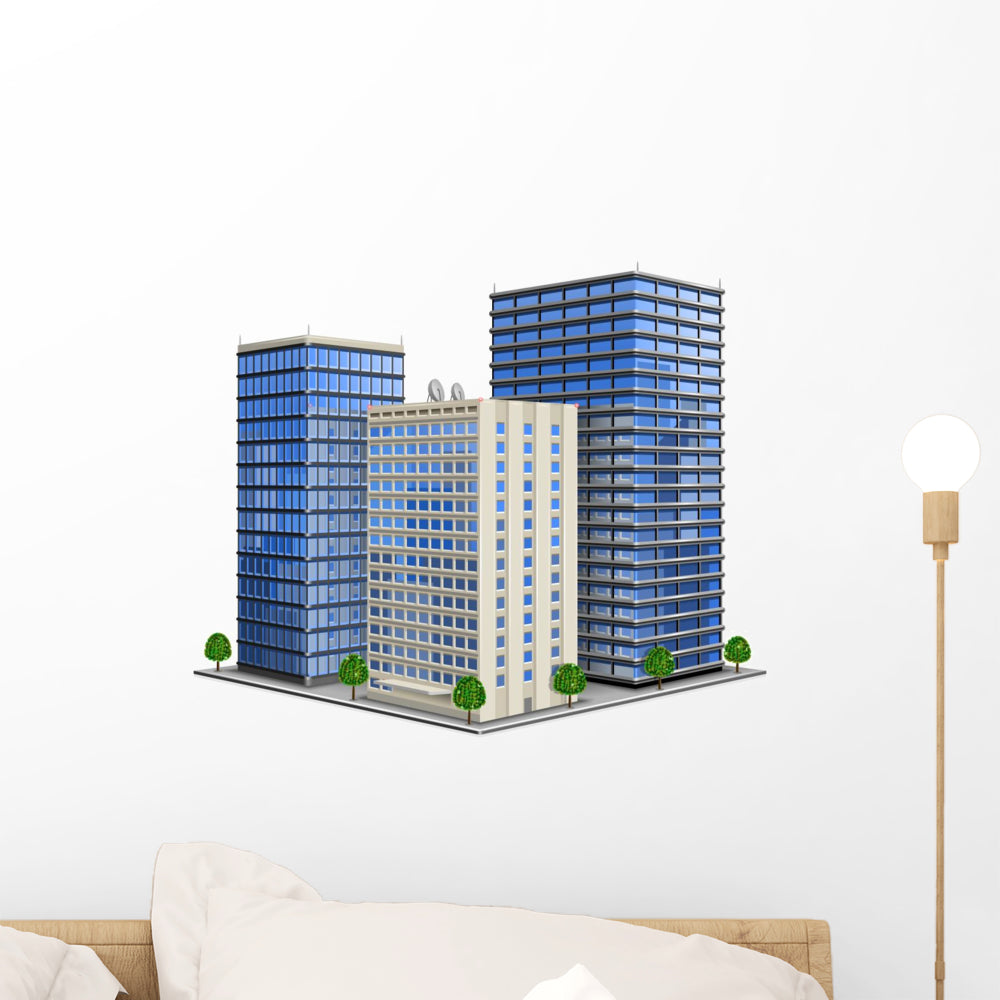 Office Building Wall Decal – Wallmonkeys