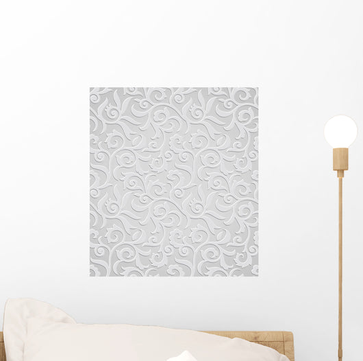 Traditional Silver Wallpaper Wall Decal