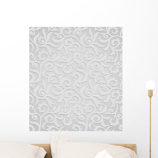 Traditional Silver Wallpaper Wall Decal
