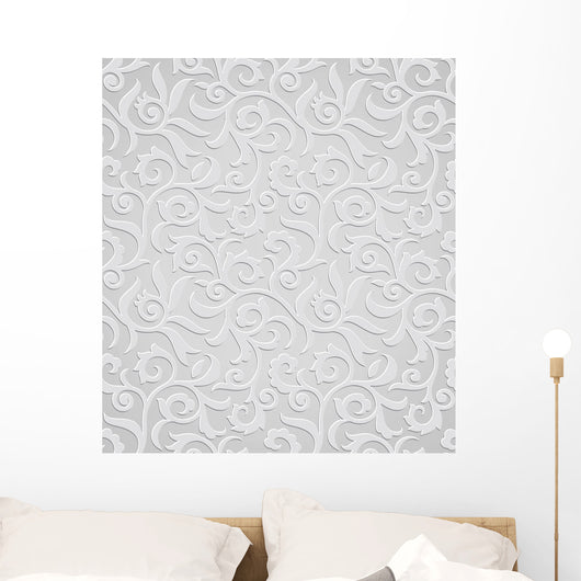 Traditional Silver Wallpaper Wall Decal