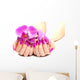 Female Hands with Pink Wall Decal