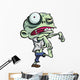 Cartoon Illustration of Cute Green Zombie Wall Decal