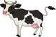 Cute cow cartoon Wall Decal