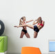 Two Attractive Athletic Girls Wall Decal