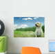 Dog in the Grass Wall Mural