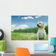 Dog in the Grass Wall Mural