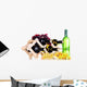 Bottles Wine Placed Wooden