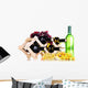 Bottles Wine Placed Wooden
