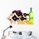 Bottles Wine Placed Wooden