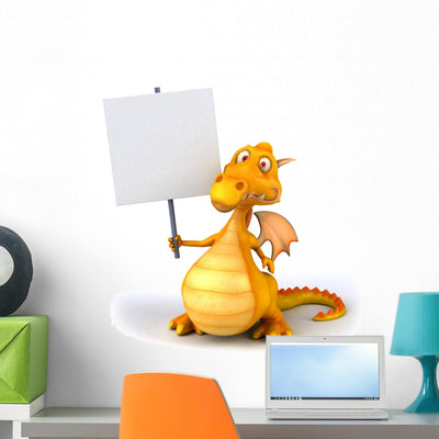 Fun Dragon shown on a wall