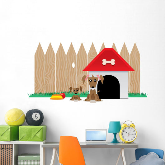 Mother dog and her puppy Wall Decal