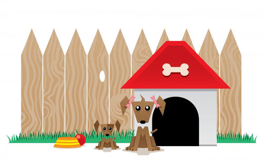 Mother dog and her puppy Wall Decal
