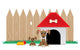 Mother dog and her puppy Wall Decal