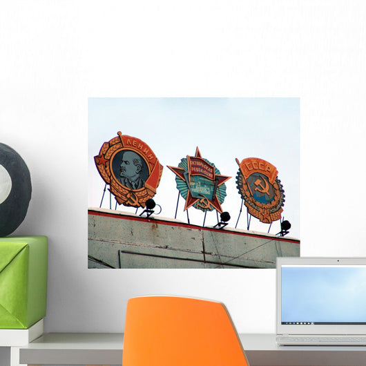 Ussr Symbols Wall Mural