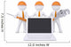 Team 3d humans with tools near the laptop Wall Decal