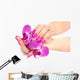 Female Hands with Orchid Wall Decal