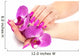 Female Hands with Orchid Wall Decal