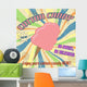 Cotton Candy Vintage Poster Wall Mural
