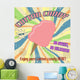 Cotton Candy Vintage Poster Wall Mural