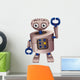 A Brown Robot Wall Decal