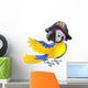 Parrot pirate character Wall Decal