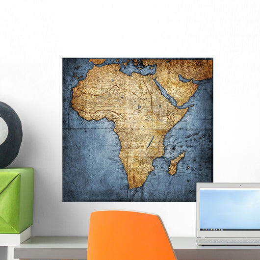 Vintage Map Africa Wall Mural