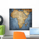 Vintage Map Africa Wall Mural