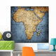 Vintage Map Africa Wall Mural