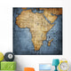 Vintage Map Africa Wall Mural