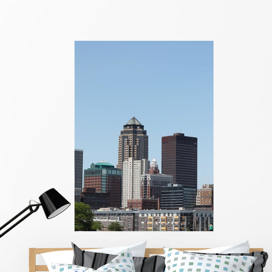 Downtown Des Moines Iowa Wall Decal